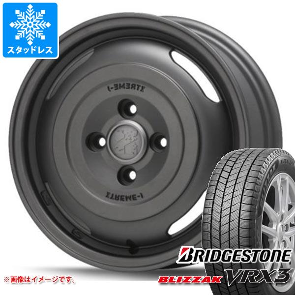 【タイヤ交換対象】ハスラー用 スタッドレス ブリヂストン ブリザック VRX3 165/70R14 81Q MLJ エクストリームJ ジャーニー タイヤホイール4本セット