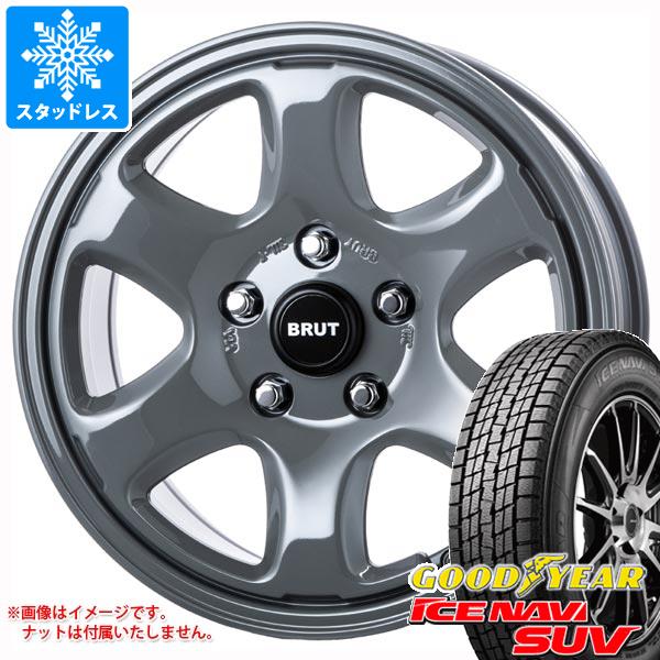 【タイヤ交換対象】デリカD:5用 スタッドレス グッドイヤー アイスナビ SUV 225/65R17 102Q ブルート BR-44 タイヤホイール4本セット|タイヤ1番