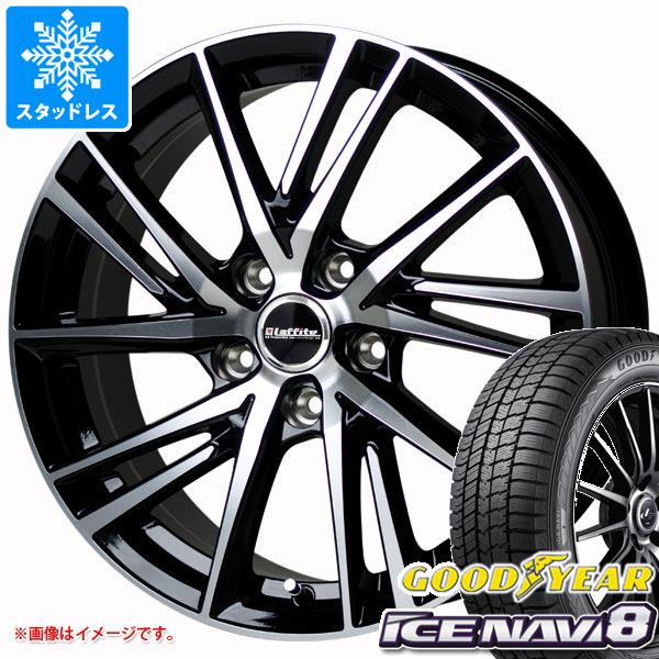 【タイヤ交換対象】スタッドレスタイヤ グッドイヤー アイスナビ8 225/50R18 95Q & ラフィット LW-06 2 7.0-18 タイヤホイール4本セット225/50-18 GOODYEAR ICE NAVI 8|タイヤ1番