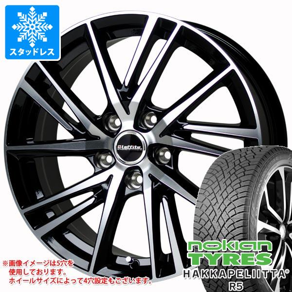 【タイヤ交換対象】スタッドレスタイヤ ノキアン ハッカペリッタ R5 SUV 235/55R18 104R XL ＆ ラフィット LW-06 2 8.0-18 タイヤホイール4本セット235/55-18 NOKIAN HAKKAPELIITTA R5 SUV 104,200円