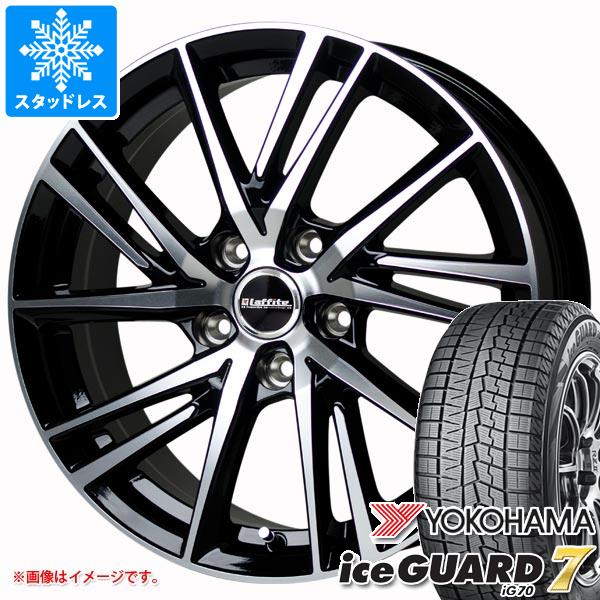【タイヤ交換対象】スタッドレスタイヤ ヨコハマ アイスガードセブン iG70 225/55R17 97Q ＆ ラフィット LW-06 2 7.0-17 タイヤホイール4本セット225/55-17 YOKOHAMA iceGUARD 7 iG70｜タイヤ１番