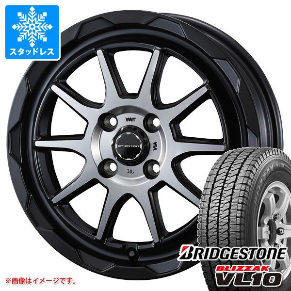 【タイヤ交換対象】エブリイバン DA17V用 スタッドレス ブリヂストン ブリザック VL10 145/80R12 80/78N (145R12 6PR相当) マッドヴァンス06 タイヤホイール4本セット｜タイヤ１番