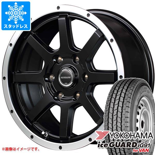 トヨタ ハイエース 200系用 スタッドレス ヨコハマ アイスガード iG91 バン 195/80R15 107/105L MIDホイールズ WF-8 タイヤホイール4本セット｜タイヤ１番