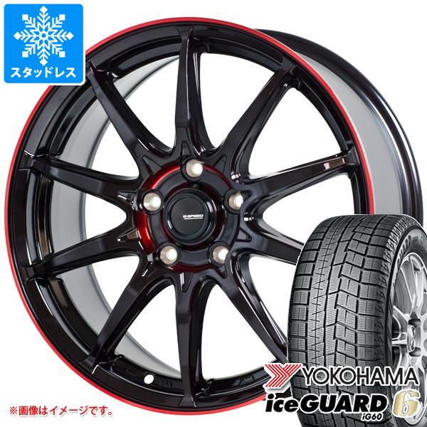 【タイヤ交換対象】スタッドレスタイヤ ヨコハマ アイスガードシックス iG60 225/50R16 92Q ＆ ジースピード P-05R 6.5-16 タイヤホイール4本セット225/50-16 YOKOHAMA iceGUARD 6 iG60