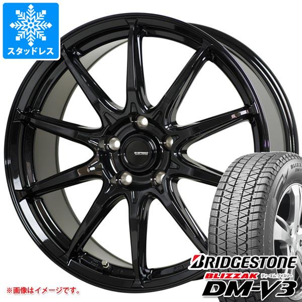 【タイヤ交換対象】スタッドレスタイヤ ブリヂストン ブリザック DM-V3 225/65R18 103Q ＆ ジースピード G-05 7.0-18 タイヤホイール4本セット225/65-18 BRIDGESTONE BLIZZAK DM-V3