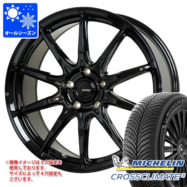 オールシーズン 225/50R17 98Y XL ミシュラン クロスクライメート3 ジースピード G-05 7.0-17 タイヤホイール4本セット｜タイヤ１番
