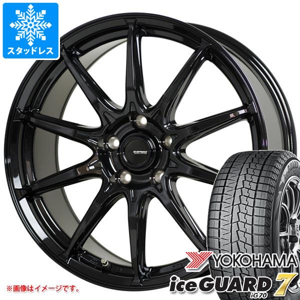 【タイヤ交換対象】スタッドレスタイヤ ヨコハマ アイスガードセブン iG70 185/60R16 86Q ＆ ジースピード G-05 6.0-16 タイヤホイール4本セット185/60-16 YOKOHAMA iceGUARD 7 iG70｜タイヤ１番