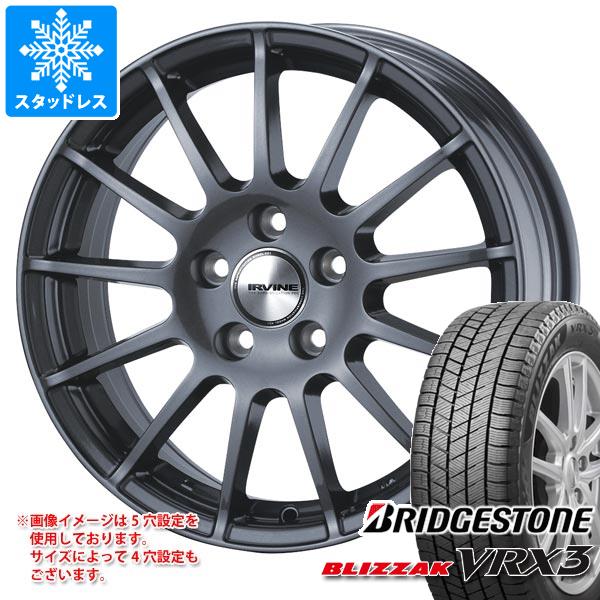 【タイヤ交換対象】アウディ SQ2 GAD系用 スタッドレス ブリヂストン ブリザック VRX3 215/55R17 94Q アーヴィン F01 タイヤホイール4本セット