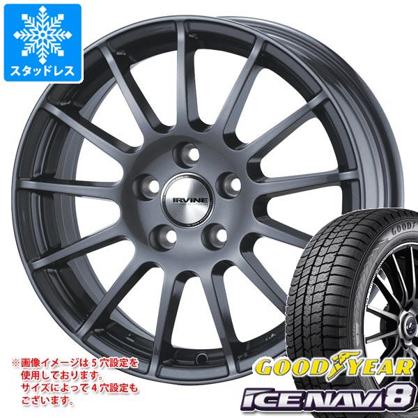 【タイヤ交換対象】アウディ SQ2 GAD系用 スタッドレス グッドイヤー アイスナビ8 215/55R17 94Q アーヴィン F01 タイヤホイール4本セット｜タイヤ１番