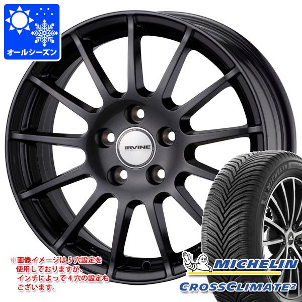【タイヤ交換対象】VW パサートオールトラック 3CC系用 オールシーズンタイヤ ミシュラン クロスクライメート2 225/55R16 99W XL アーヴィン F01 タイヤホイール4本セット