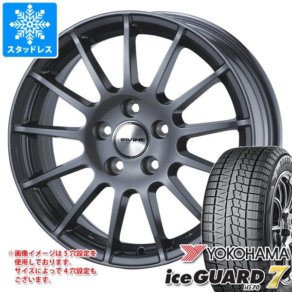 【タイヤ交換対象】ルノー キャプチャー 2RH5F用 スタッドレス ヨコハマ アイスガードセブン iG70 205/65R15 94Q アーヴィン F01 タイヤホイール4本セット|タイヤ1番