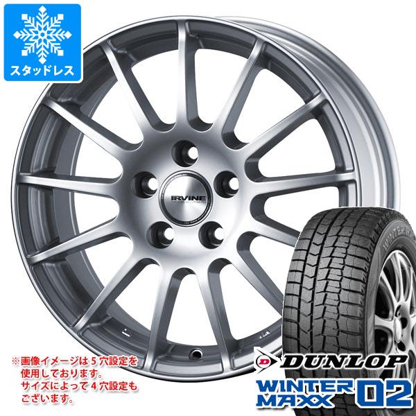 【タイヤ交換対象】アウディ TT 8J系用 スタッドレス ダンロップ ウインターマックス02 WM02 225/50R17 94Q アーヴィン F01 タイヤホイール4本セット 100,100円