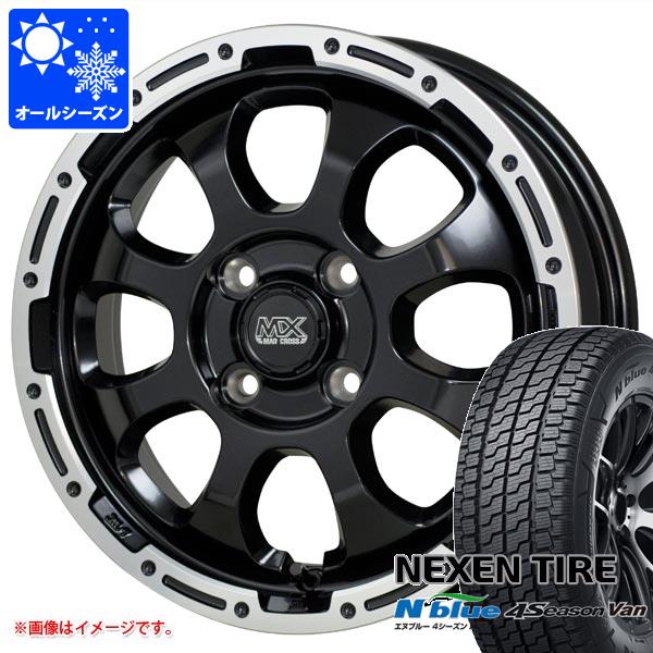 【タイヤ交換対象】ライズ用 オールシーズンタイヤ ネクセン エヌブルー 4シーズン バン 215/65R16 109/107T マッドクロスグレイス 6.0-16 タイヤホイール4本セット