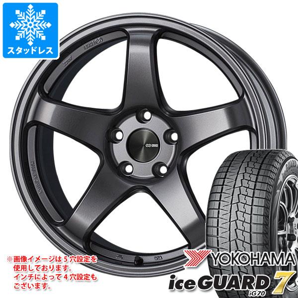 【タイヤ交換対象】スタッドレスタイヤ ヨコハマ アイスガードセブン iG70 215/60R17 96Q & エンケイ パフォーマンスライン PF05 7.0-17 タイヤホイール4本セット215/60-17 YOKOHAMA iceGUARD 7 iG70|タイヤ1番