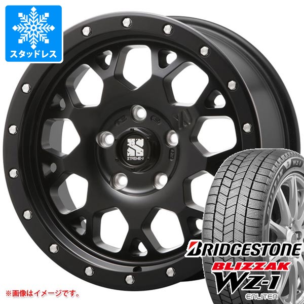 【タイヤ交換対象】ジープ レネゲード BU系用 スタッドレス ブリヂストン ブリザック WZ-1 225/65R17 102Q MLJ エクストリームJ XJ04 タイヤホイール4本セット