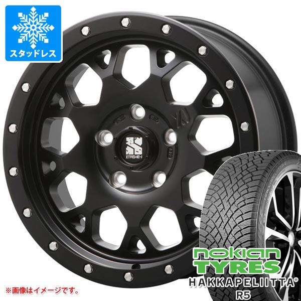 【タイヤ交換対象】ジープ レネゲード BU系用 スタッドレス ノキアン ハッカペリッタ R5 SUV 225/65R17 106R XL MLJ エクストリームJ XJ04 タイヤホイール4本セット
