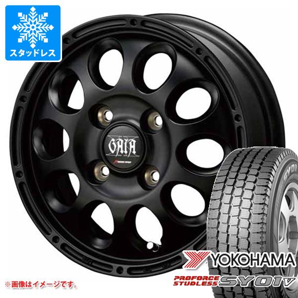 【タイヤ交換対象】エブリイバン DA17V用 スタッドレス ヨコハマ プロフォース スタッドレス SY01V 145/80R12 80/78N ガイア クロス タイヤホイール4本セット|タイヤ1番