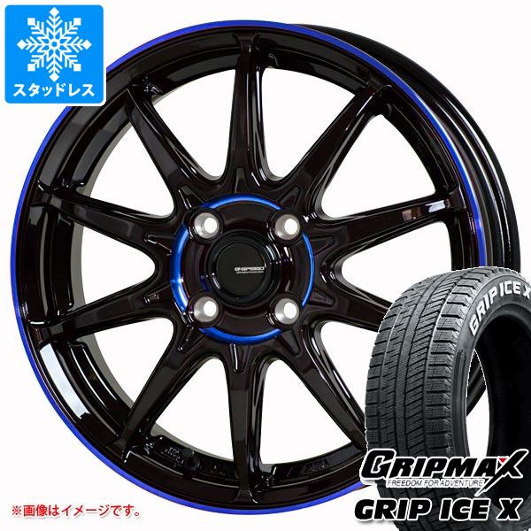 【タイヤ交換対象】スタッドレスタイヤ グリップマックス グリップアイスエックス 185/65R15 88Q ホワイトレター ＆ ジースピード P-05R タイヤホイール4本セット185/65-15 GRIP MAX GRIP ICE X WL｜タイヤ１番