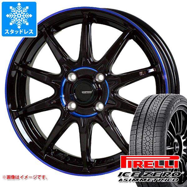 【タイヤ交換対象】スタッドレスタイヤ ピレリ アイスゼロアシンメトリコ 185/65R15 92T XL & ジースピード P-05R タイヤホイール4本セット185/65-15 PIRELLI ICE ZERO ASIMMETRICO|タイヤ1番