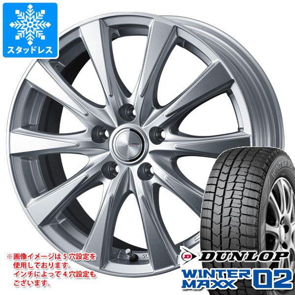 【タイヤ交換対象】 スタッドレスタイヤ ダンロップ ウインターマックス02 WM02 165/55R15 75Q ＆ ジョーカー スピリッツ 4.5-15 タイヤホイール4本セット165/55-15 DUNLOP WINTER MAXX 02 WM02｜タイヤ１番