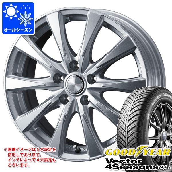 【タイヤ交換対象】オールシーズン 185/60R15 84H グッドイヤー ベクター 4シーズンズ ハイブリッド ジョーカー スピリッツ 6.0-15 タイヤホイール4本セット