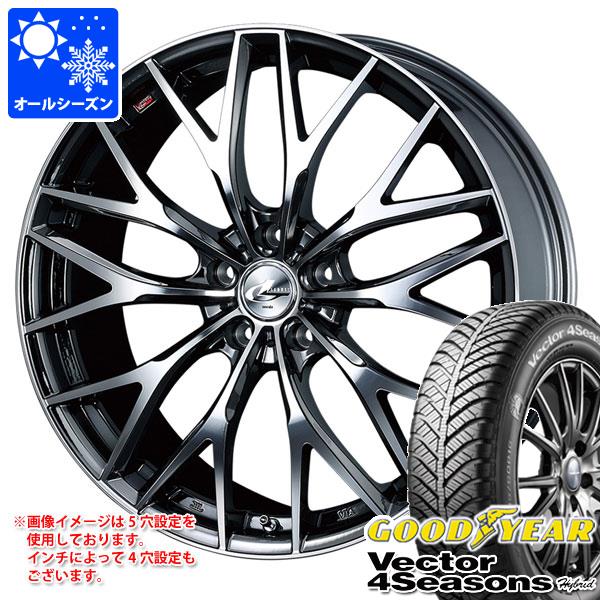 【タイヤ交換対象】オールシーズン 215/45R17 91H XL グッドイヤー ベクター 4シーズンズ ハイブリッド レオニス MX 7.0-17 タイヤホイール4本セット 106,150円