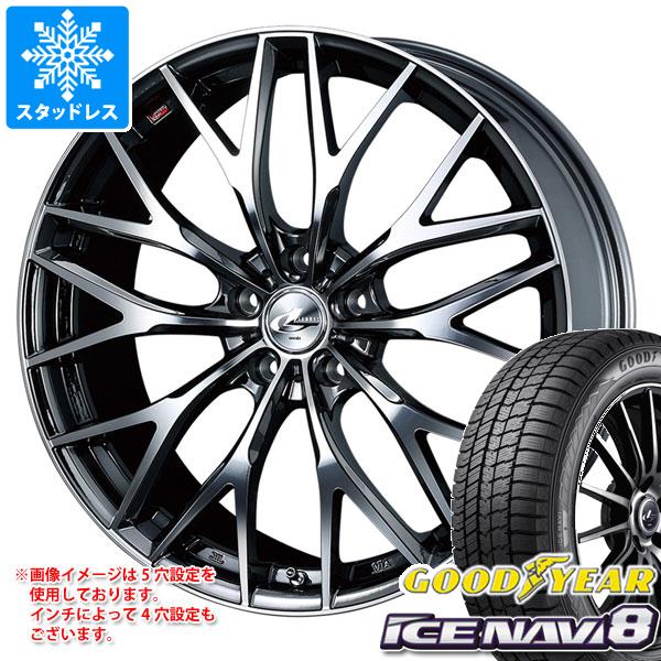 【タイヤ交換対象】スタッドレスタイヤ グッドイヤー アイスナビ8 245/45R18 100Q XL ＆ レオニス MX 8.0-18 タイヤホイール4本セット245/45-18 GOODYEAR ICE NAVI 8｜タイヤ１番
