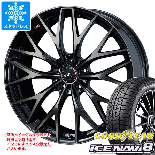 【タイヤ交換対象】スタッドレスタイヤ グッドイヤー アイスナビ8 215/45R18 89Q & レオニス MX 7.0-18 タイヤホイール4本セット215/45-18 GOODYEAR ICE NAVI 8|タイヤ1番
