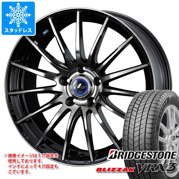 【タイヤ交換対象】スタッドレスタイヤ ブリヂストン ブリザック VRX3 195/55R16 91Q XL ＆ レオニス ナヴィア 05 6.5-16 タイヤホイール4本セット195/55-16 BRIDGESTONE BLIZZAK VRX3