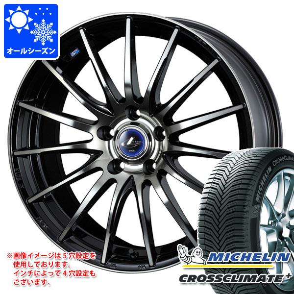 【タイヤ交換対象】オールシーズン 205/65R15 99V XL ミシュラン クロスクライメートプラス レオニス ナヴィア 05 6.0-15 タイヤホイール4本セット