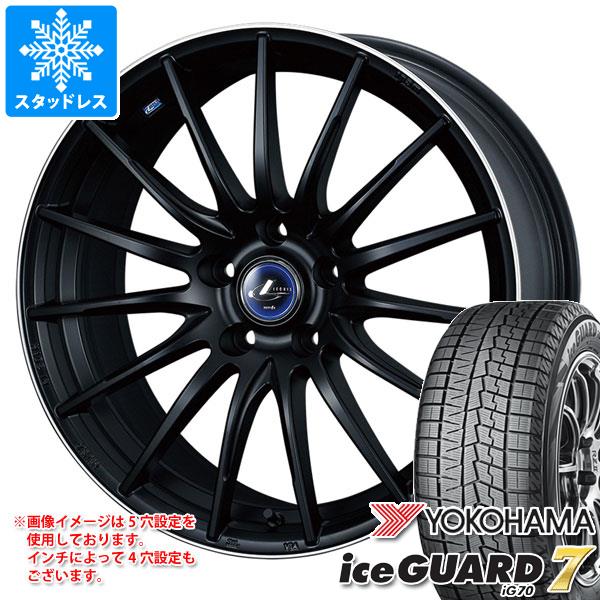 【タイヤ交換対象】スタッドレスタイヤ ヨコハマ アイスガードセブン iG70 185/65R15 88Q ＆ レオニス ナヴィア 05 タイヤホイール4本セット185/65-15 YOKOHAMA iceGUARD 7 iG70