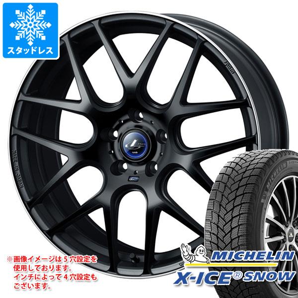 【タイヤ交換対象】スタッドレスタイヤ ミシュラン エックスアイススノー 225/60R18 100H & レオニス ナヴィア 06 8.0-18 タイヤホイール4本セット225/60-18 MICHELIN X-ICE SNOW|タイヤ1番