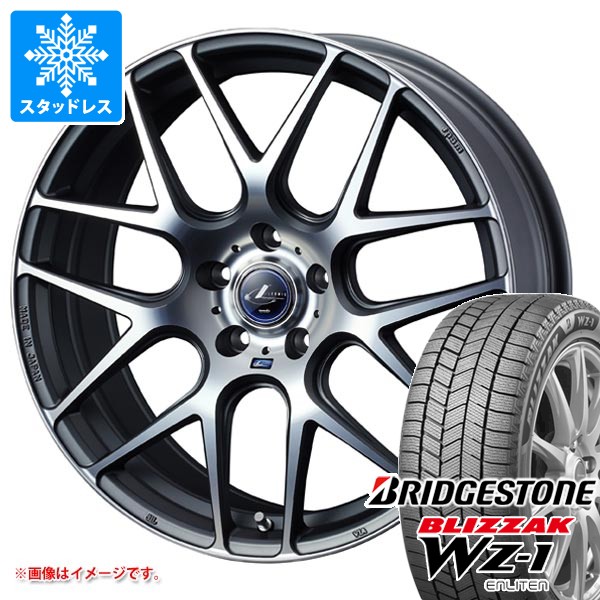 【タイヤ交換対象】スタッドレスタイヤ ブリヂストン ブリザック WZ-1 165/55R15 75Q ＆ レオニス ナヴィア 06 4.5-15 タイヤホイール4本セット165/55-15 BRIDGESTONE BLIZZAK WZ-1