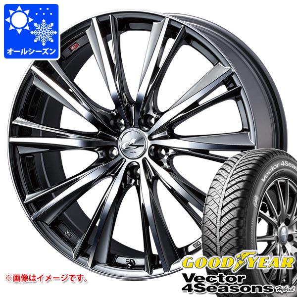 【タイヤ交換対象】オールシーズン 165/50R15 73H グッドイヤー ベクター 4シーズンズ ハイブリッド レオニス WX 4.5-15 タイヤホイール4本セット
