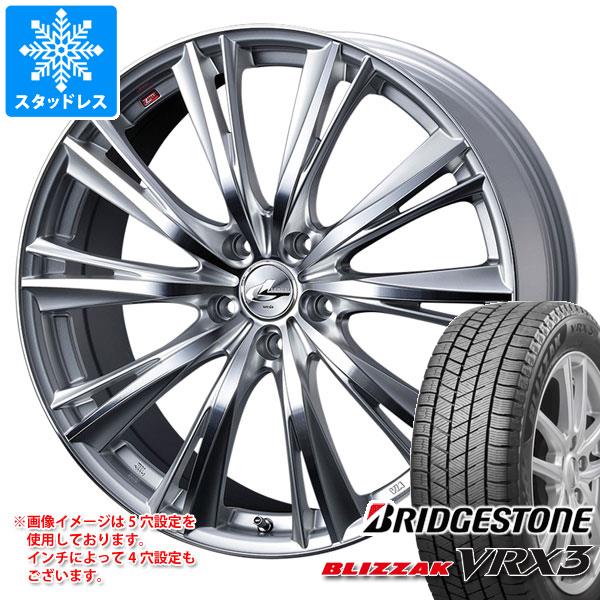 【タイヤ交換対象】スタッドレスタイヤ ブリヂストン ブリザック VRX3 165/60R15 77Q ＆ レオニス WX 4.5-15 タイヤホイール4本セット165/60-15 BRIDGESTONE BLIZZAK VRX3