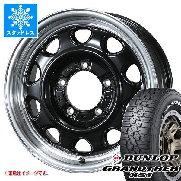 【タイヤ交換対象】5本セット ジムニー用 スタッドレス ダンロップ グラントレック XS1 185/85R16 105/103L LT ホワイトレター ランドフット SWZ タイヤホイール5本セット