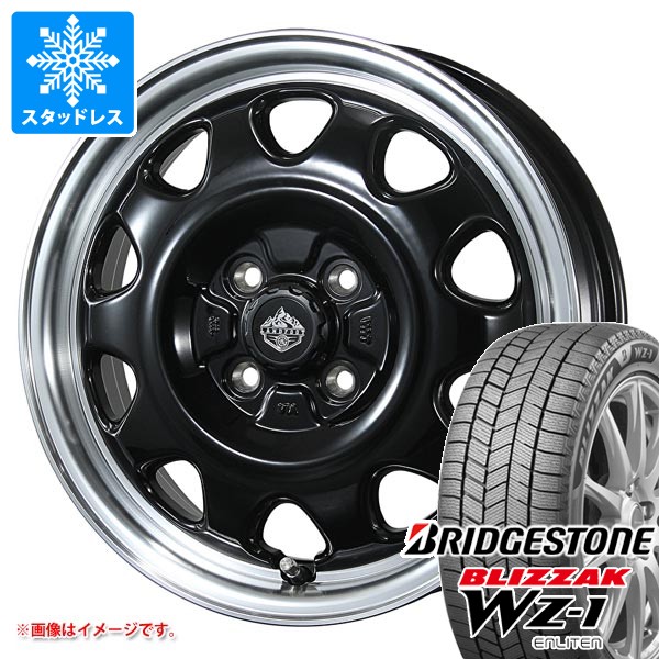 【タイヤ交換対象】スズキ ハスラー用 スタッドレス ブリヂストン ブリザック WZ-1 165/70R14 81Q ランドフット SWZ タイヤホイール4本セット