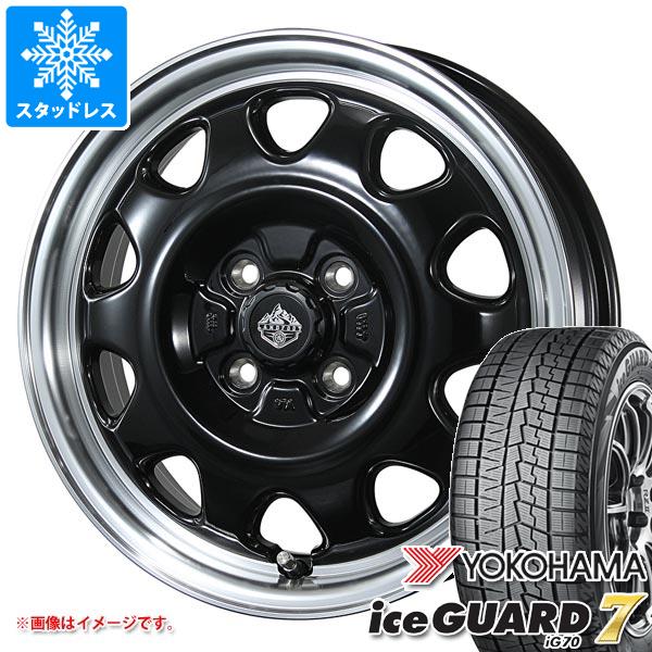 【タイヤ交換対象】ハスラー用 スタッドレス ヨコハマ アイスガードセブン iG70 165/60R15 77Q ランドフット SWZ タイヤホイール4本セット