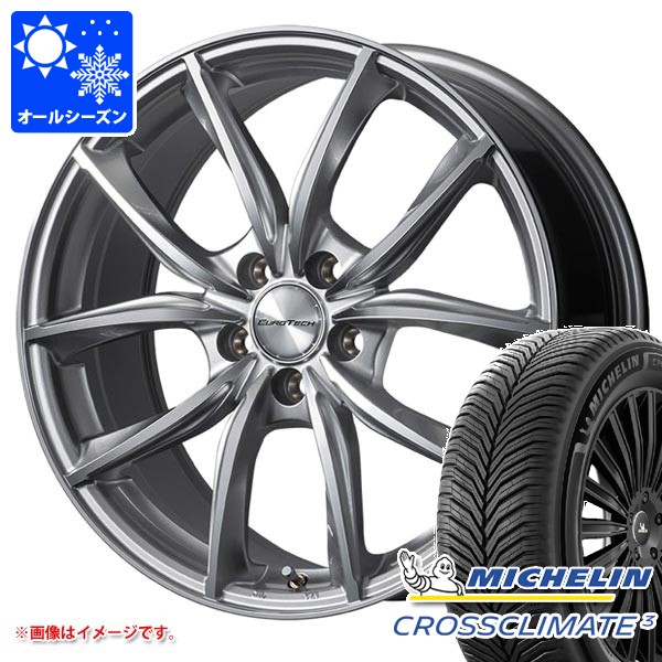 シトロエン ベルランゴ用 オールシーズンタイヤ ミシュラン クロスクライメート3 215/50R17 95W XL ユーロテック VPライン タイヤホイール4本セット|タイヤ1番