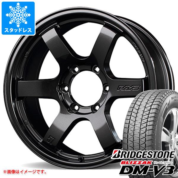 【タイヤ交換対象】ランドクルーザー300用 スタッドレス ブリヂストン ブリザック DM-V3 265/65R18 116Q XL レイズ グラムライツ 57DR-X タイヤホイール4本セット 142,050円