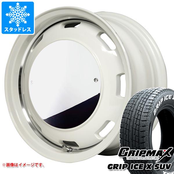 【タイヤ交換対象】ジムニー用 スタッドレス グリップマックス グリップアイスエックス SUV 185/85R16 105/103N ホワイトレター ガルシア シスコムーン タイヤホイール4本セット｜タイヤ１番