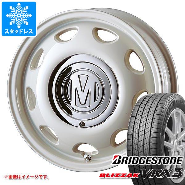 【タイヤ交換対象】ハスラー用 スタッドレス ブリヂストン ブリザック VRX3 165/70R14 81Q クリムソン ディーン ミニ タイヤホイール4本セット
