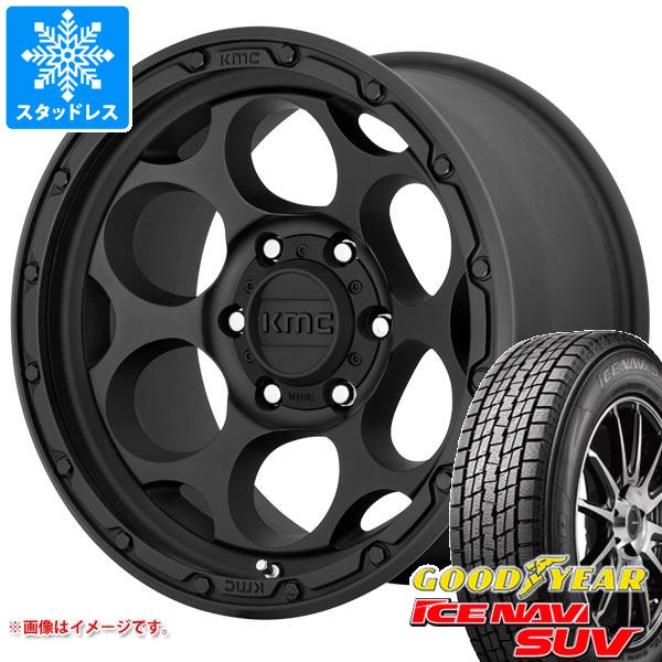 【タイヤ交換対象】5本セット FJクルーザー 10系用 スタッドレス グッドイヤー アイスナビ SUV 265/70R17 115Q KMC KM541 ダーティーハリー タイヤホイール5本セット