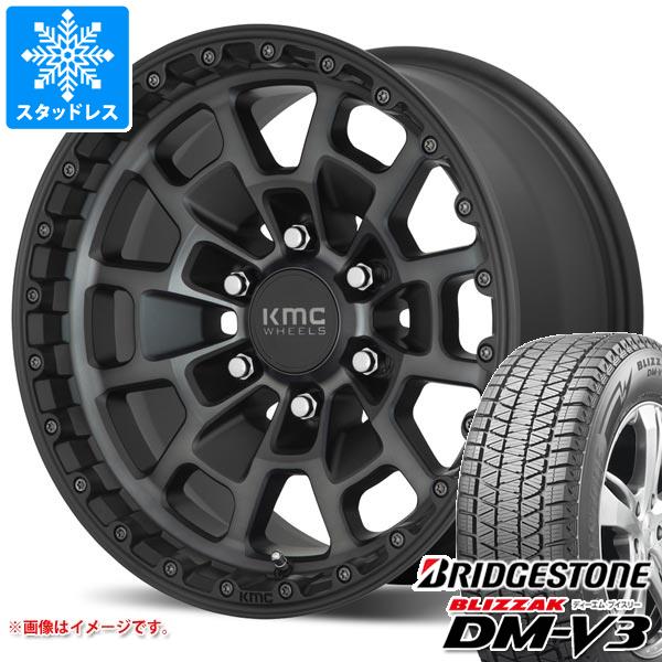 【タイヤ交換対象】FJクルーザー 10系用 スタッドレス ブリヂストン ブリザック DM-V3 265/70R17 115Q KMC KM718 サミット タイヤホイール4本セット|タイヤ1番
