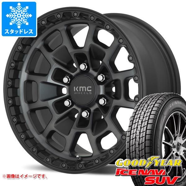 【タイヤ交換対象】5本セット FJクルーザー 10系用 スタッドレス グッドイヤー アイスナビ SUV 265/70R17 115Q KMC KM718 サミット タイヤホイール5本セット｜タイヤ１番