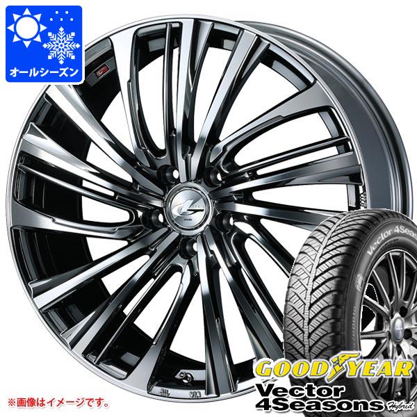 【タイヤ交換対象】オールシーズン 155/55R14 69H グッドイヤー ベクター 4シーズンズ ハイブリッド レオニス FS 4.5-14 タイヤホイール4本セット