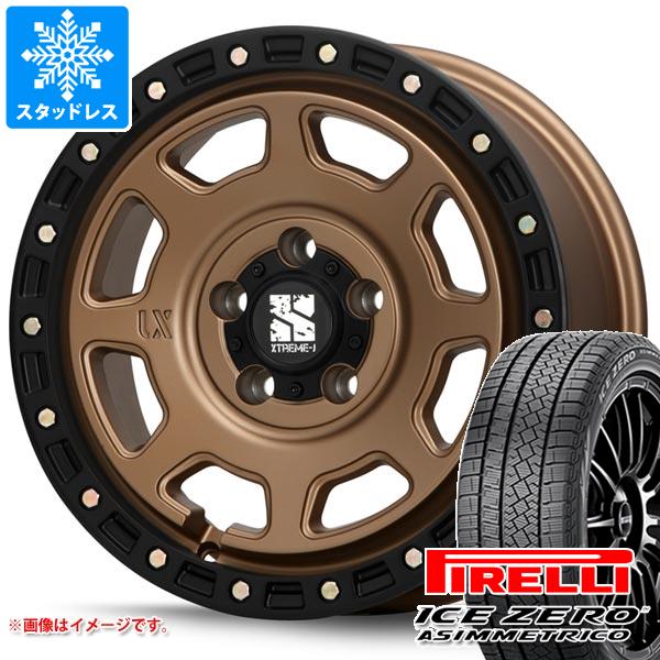 【タイヤ交換対象】デリカD:5用 スタッドレス ピレリ アイスゼロアシンメトリコ 225/65R17 106H XL MLJ エクストリームJ XJ07 タイヤホイール4本セット|タイヤ1番
