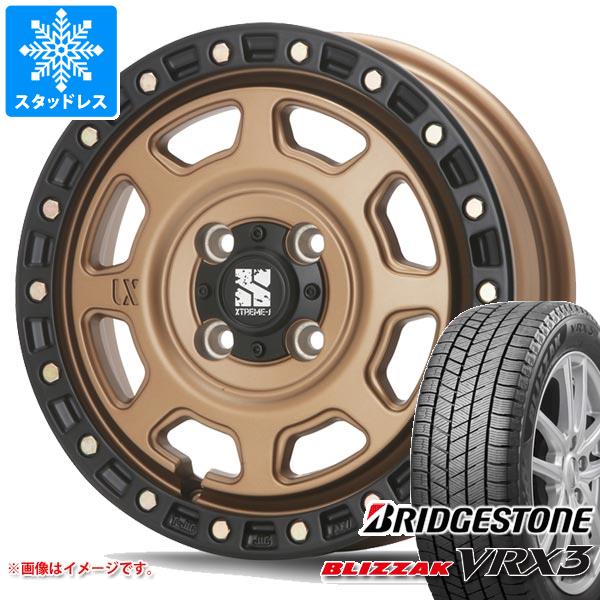 【タイヤ交換対象】スタッドレスタイヤ ブリヂストン ブリザック VRX3 165/55R14 72Q & MLJ エクストリームJ XJ07 4.5-14 タイヤホイール4本セット165/55-14 BRIDGESTONE BLIZZAK VRX3|タイヤ1番