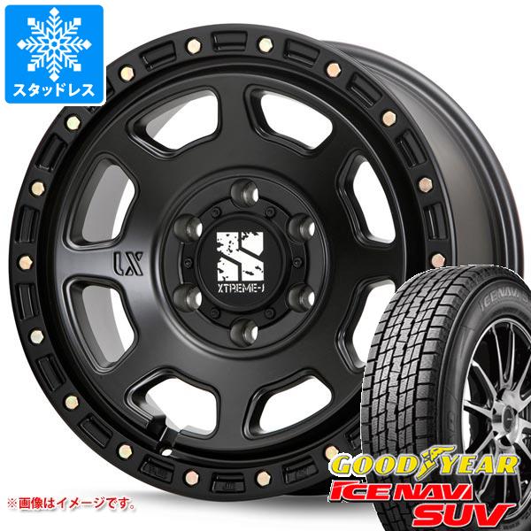 【タイヤ交換対象】スタッドレスタイヤ グッドイヤー アイスナビ SUV 265/65R17 112Q ＆ MLJ エクストリームJ XJ07 8.0-17 タイヤホイール4本セット265/65-17 GOODYEAR ICE NAVI SUV