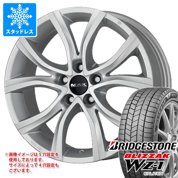 【タイヤ交換対象】シトロエン DS4 B7系用 スタッドレス ブリヂストン ブリザック WZ-1 215/55R17 94Q MAK アンチバス タイヤホイール4本セット
